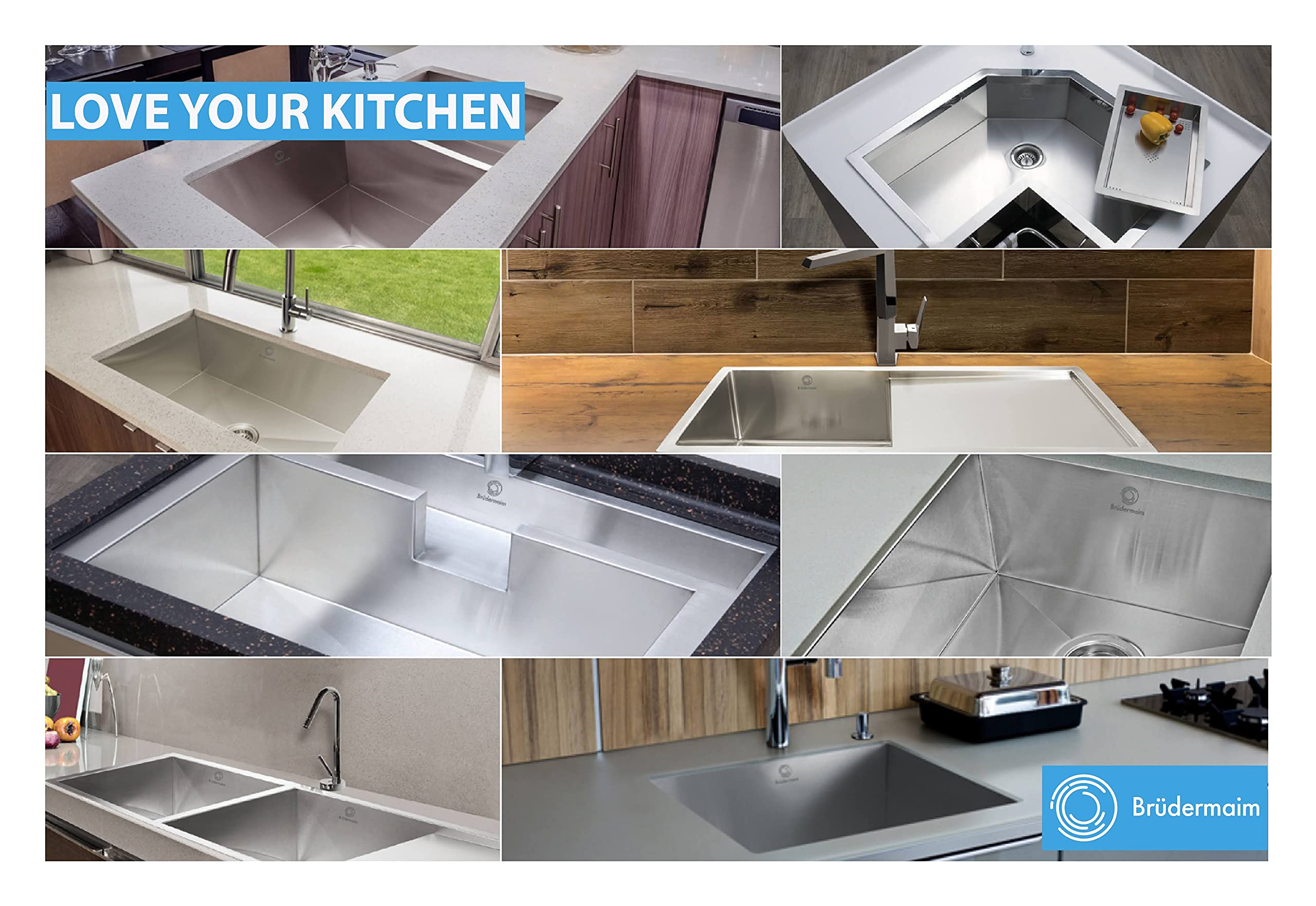 Brüdermaim by My DIY Center 16 Gauge Zero Radius 24" x 18" x 9" T304