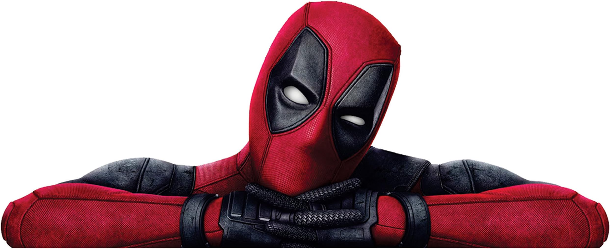 Deadpool Humorous Funny 3.25 x 8.125 Vinyl Decal Sticker for Cars Trucks Laptops etc... (Full Color)