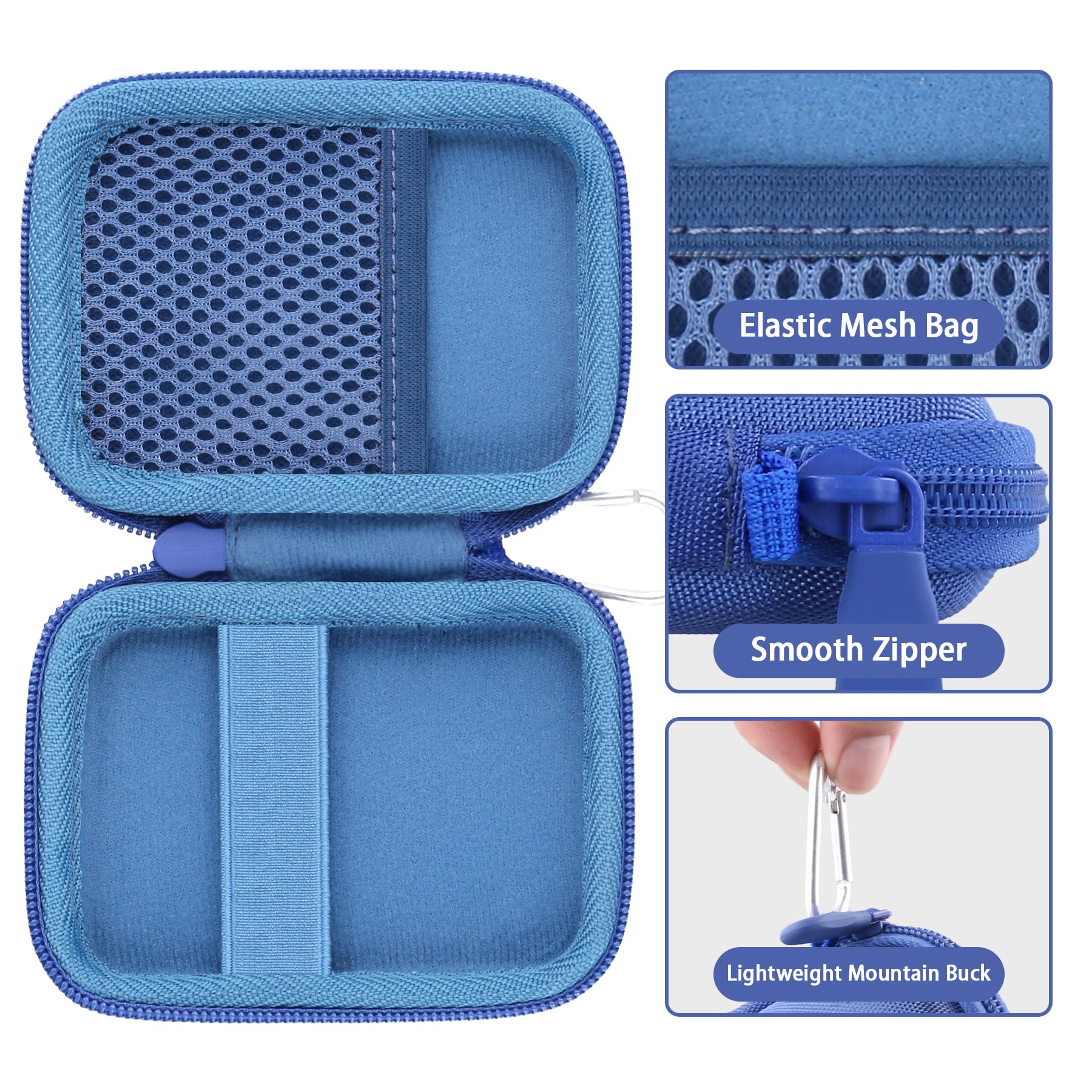 Aenllosi Custodia per Kingston Bifrost/Netac/SanDisk + SanDisk Extreme | Materiale resistente all'acqua, Protezione dalla polvere, Protezione da graffi, Tasca interna in rete, Chiusura con cerniera