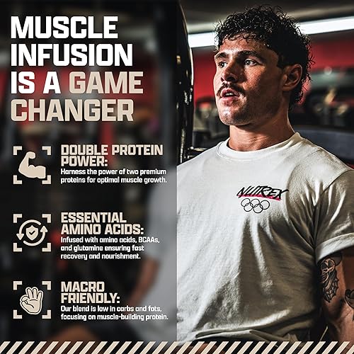 Miniatura 7 de Nutrex Research, Polvo de proteína de suero de vainilla | Envase de 5 libras de proteína aislada | con EAA y Hi BCAA para ganancia muscular |