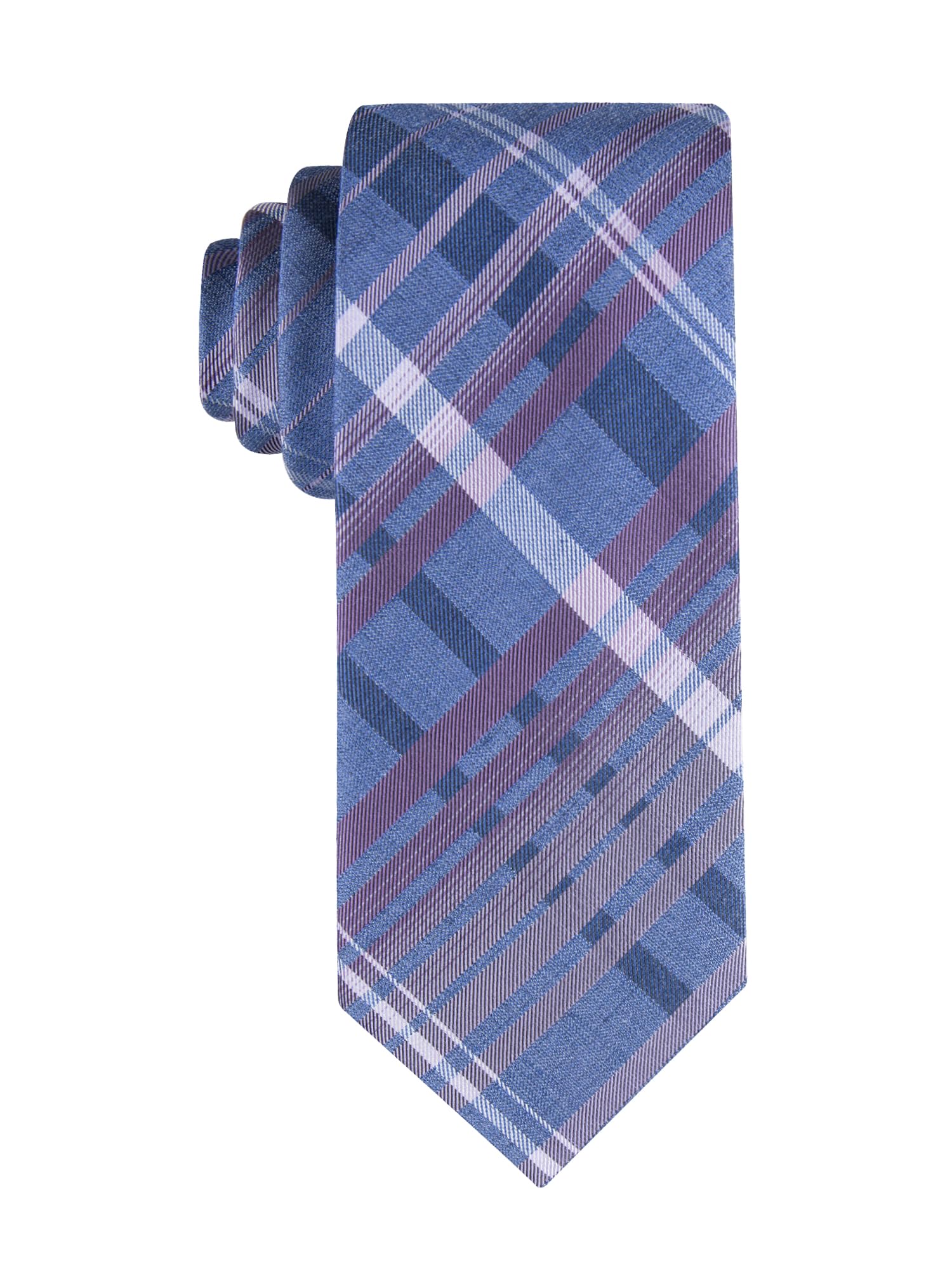 Calvin Klein Men’s Navy Blue Solid and Pattern Neckties – Ties for Work, Weddings & Formalwear (Standard and Extra Long)