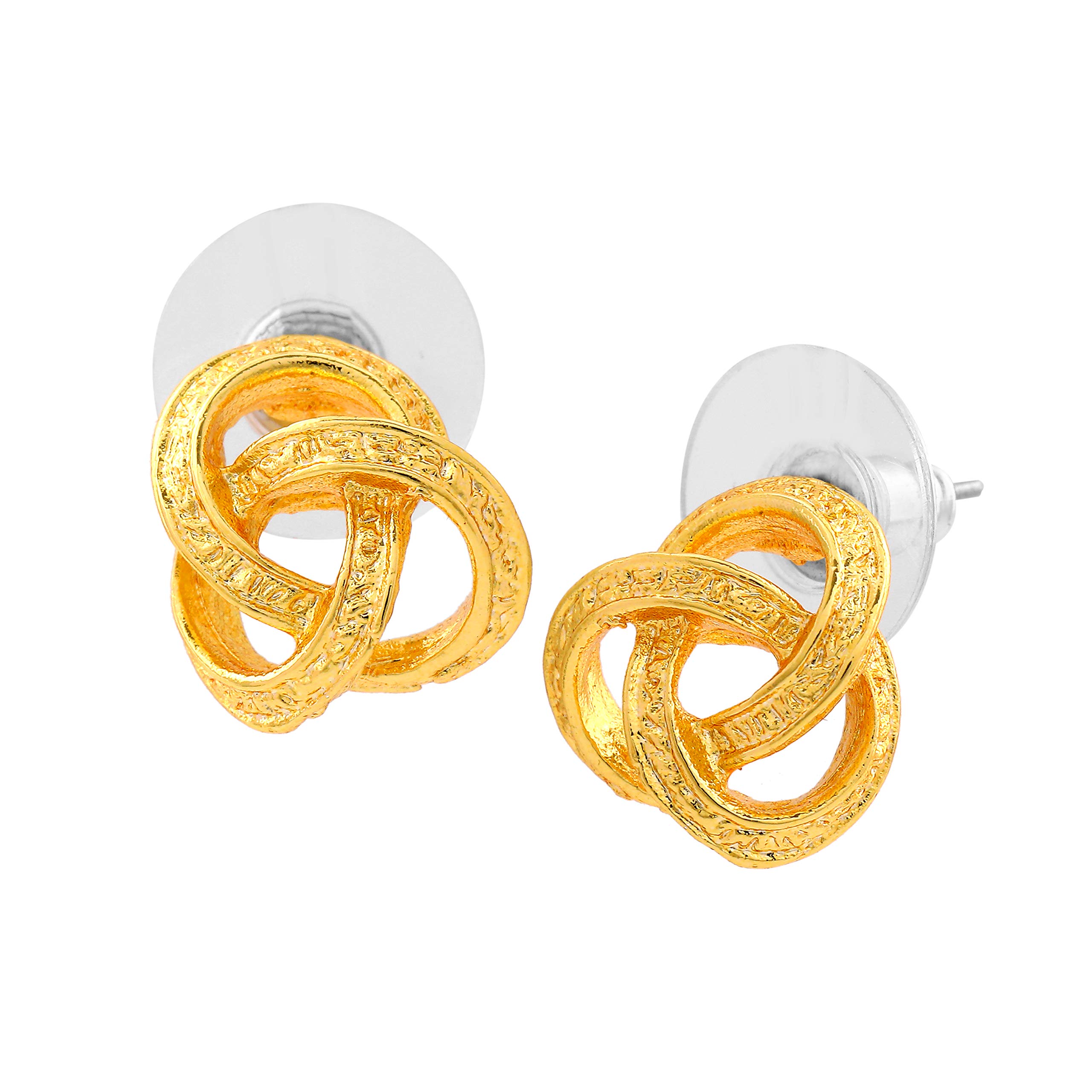 Estele Womens Metal Gold Zinc Alloy Tone Pretzel Stud Earrings (B08HMRSVF3) Amazon Price History, Amazon Price Tracker