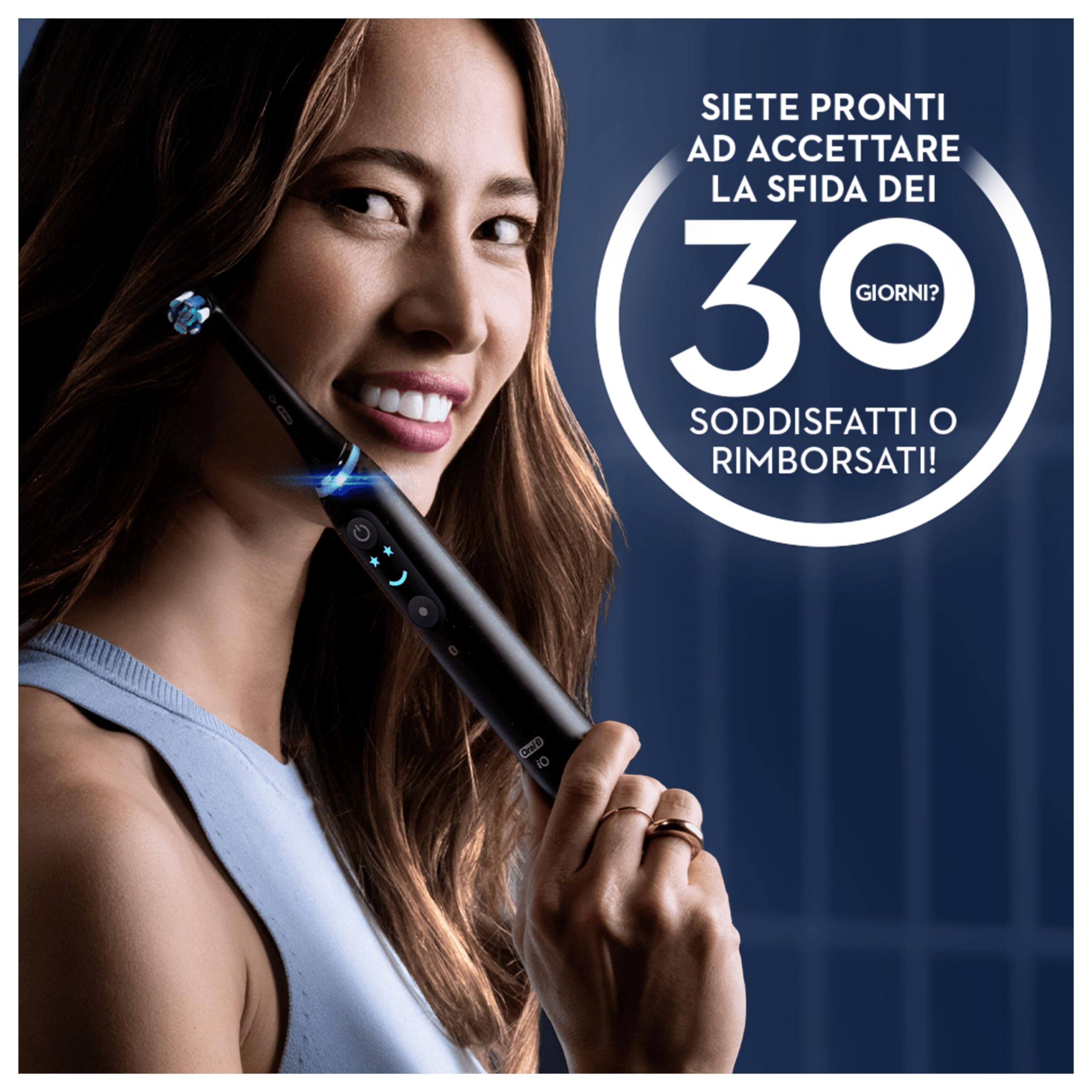 Oral-B iO 9 Spazzolino Elettrico Ricaricabile, 1 Testine di Ricambio, Nero | 1 Testina di Ricambio per Spazzolino Elettrico, Custodia da Viaggio Ricaricabile, Gengive Protette, Pulizia Denti Efficace