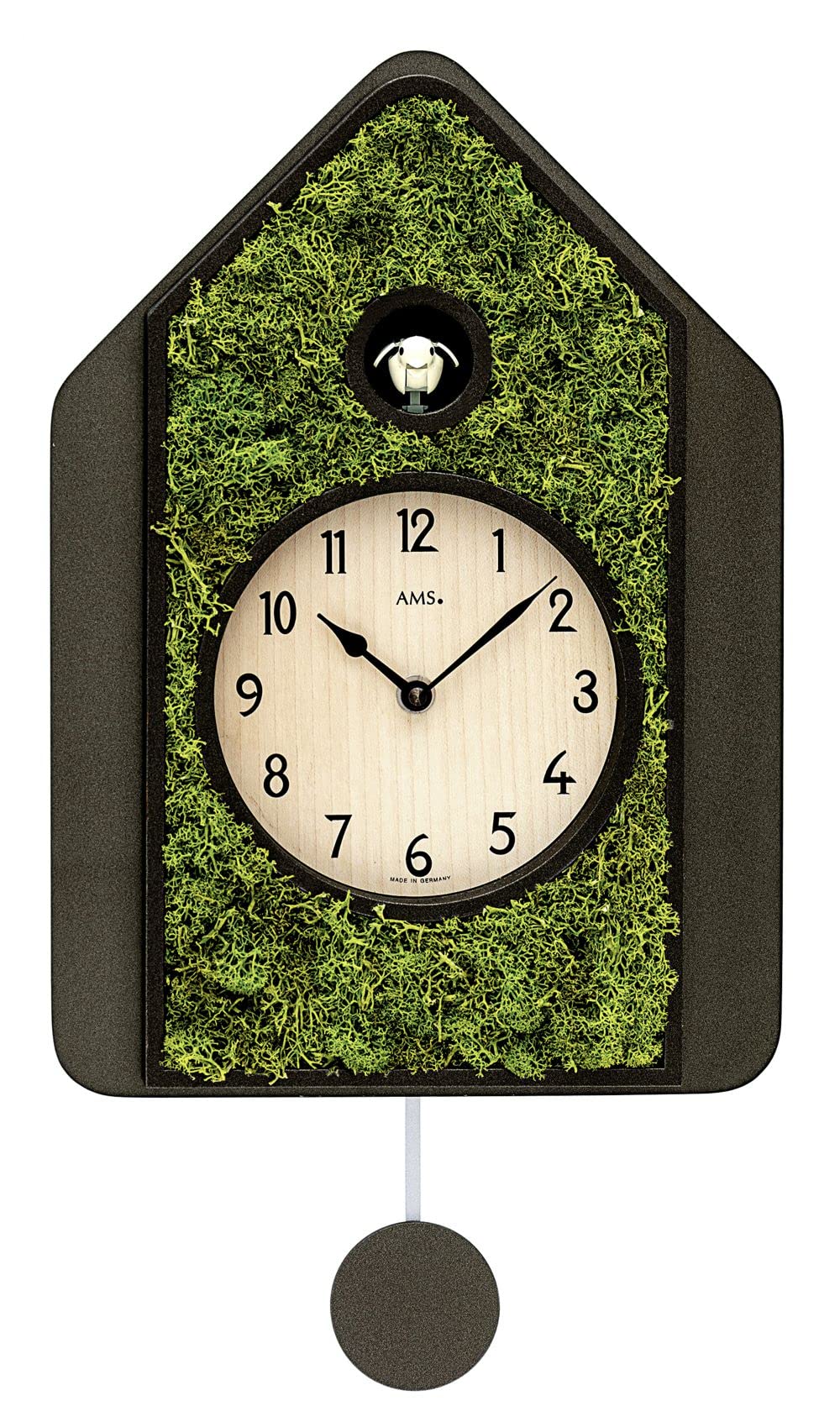 AMS Modern Quartz Cuckoo Clock with Cuckoo Call