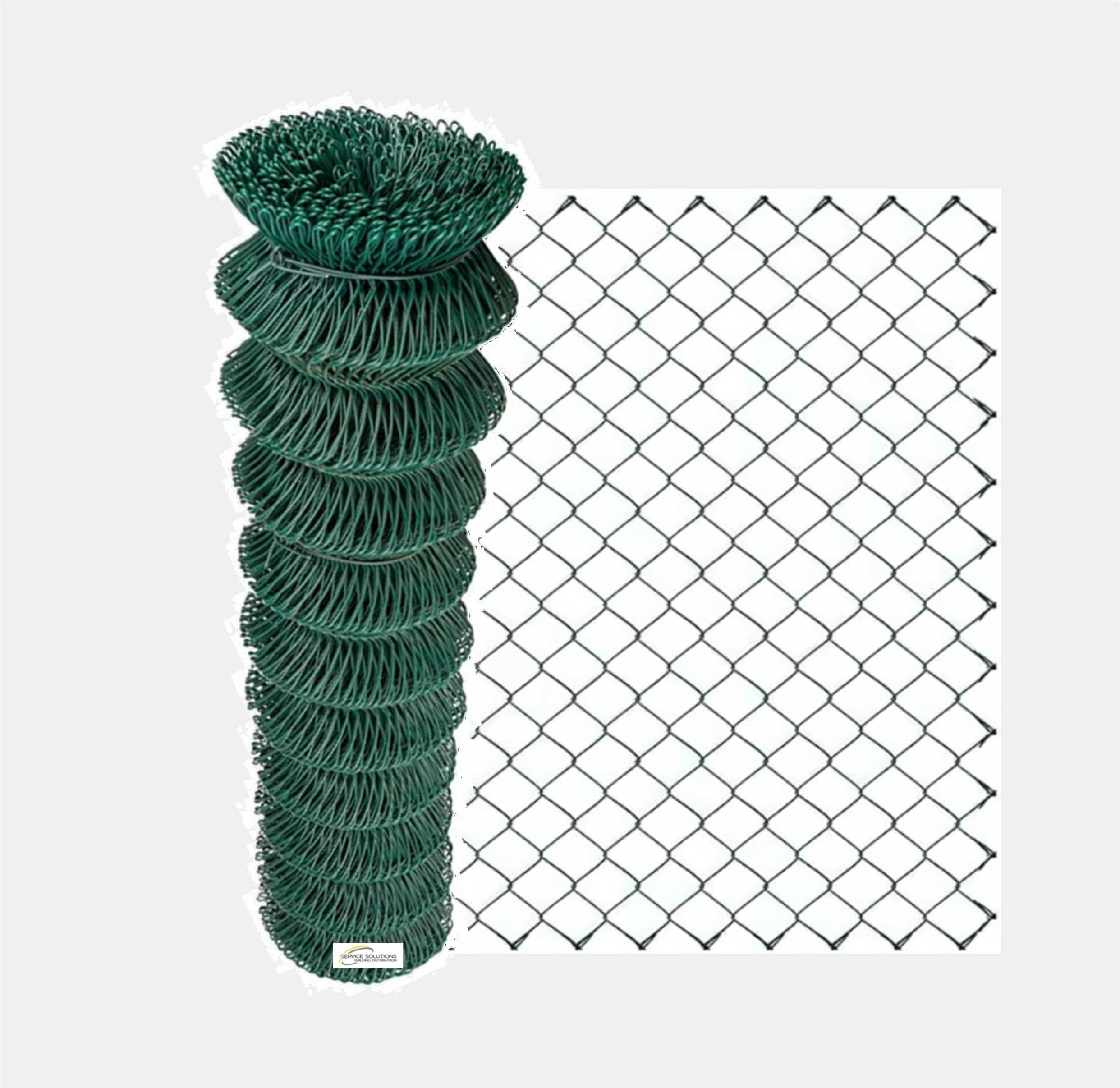 SERVICEWEBSHOP | Rete Metallica Plastificata Verde per Recinzione Giardino – Maglia 50x50 – Rotolo 25 m – Zincata Antiruggine (H 100 cm)