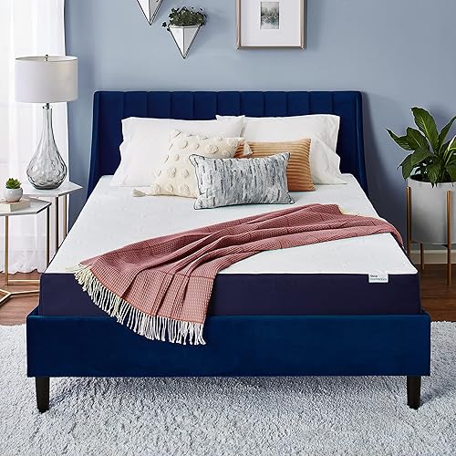 Sleep Innovations Arlo - Colchón de espuma de soporte firme de enfriamiento de 10 pulgadas, tamaño individual, cama en una caja, espuma de flujo de