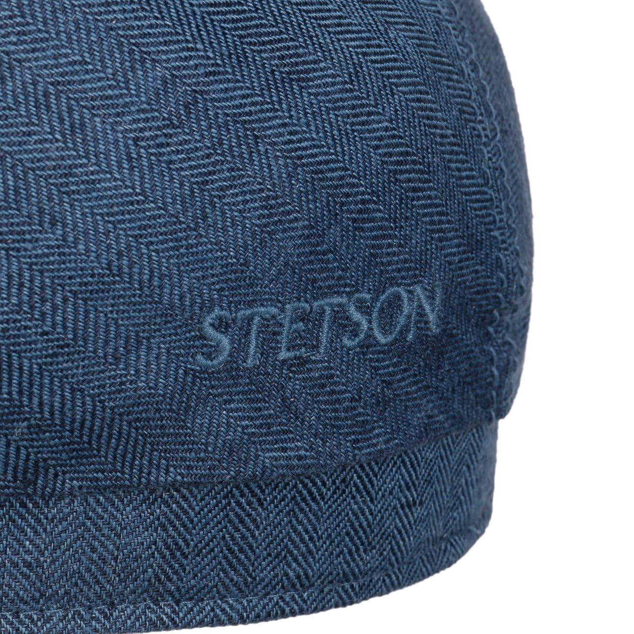 Stetson Brooklin Leinen Schirmmütze Damen Herren Fischgratmuster Ballonmütze Frühjahr Sommer