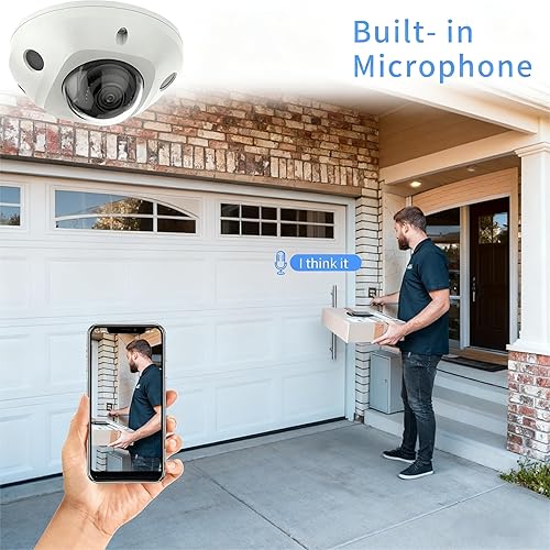 Miniatura 2 de Hikvision Cámara domo IP compatible DS-2CD2543G2-IS 0.110 in lente 4MP AcuSense micrófono incorporado Mini cámara de red fija PoE IR H.265 IP67