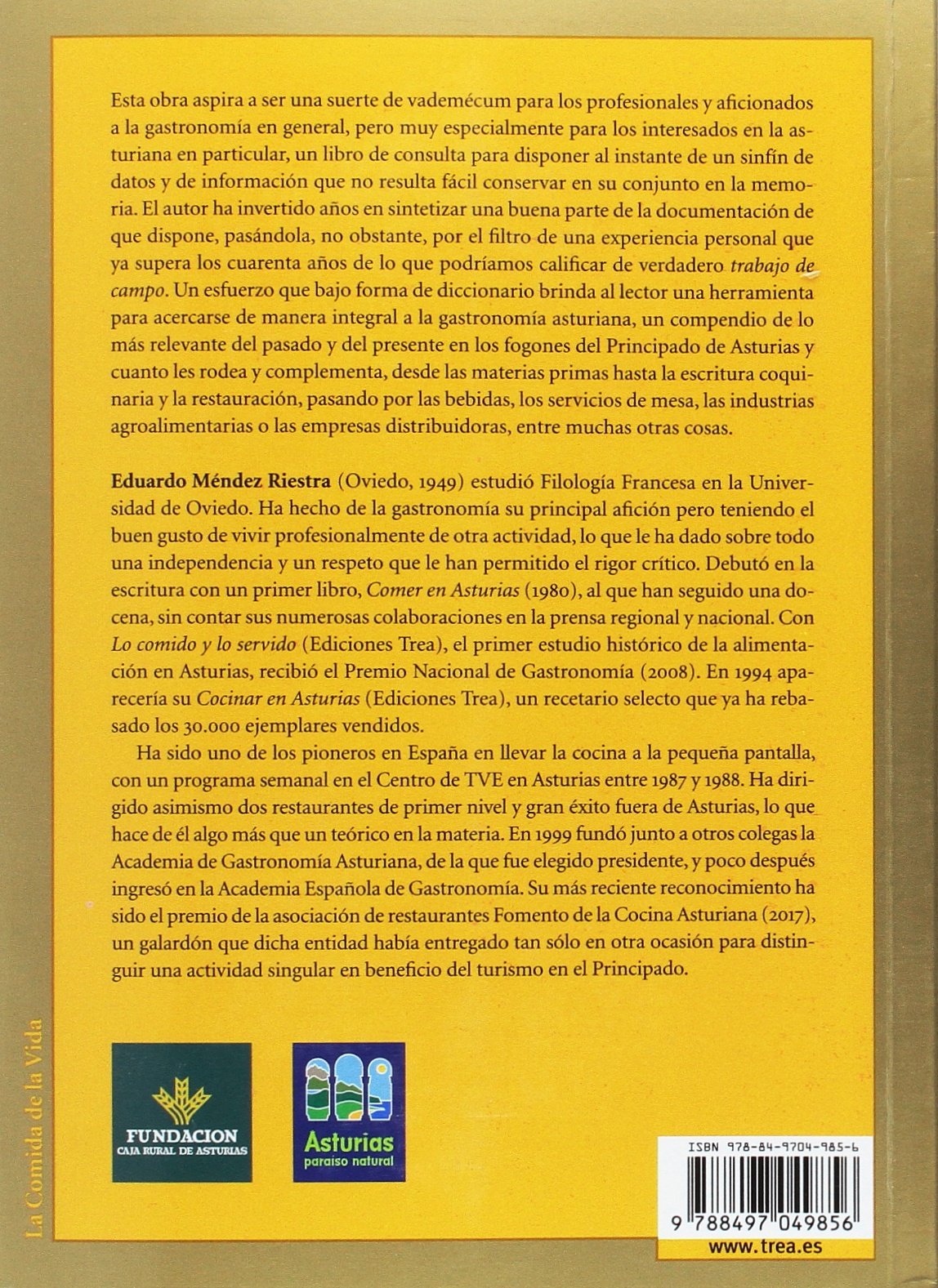 Diccionario de cocina y gastronomía de Asturias (La Comida de la Vida)