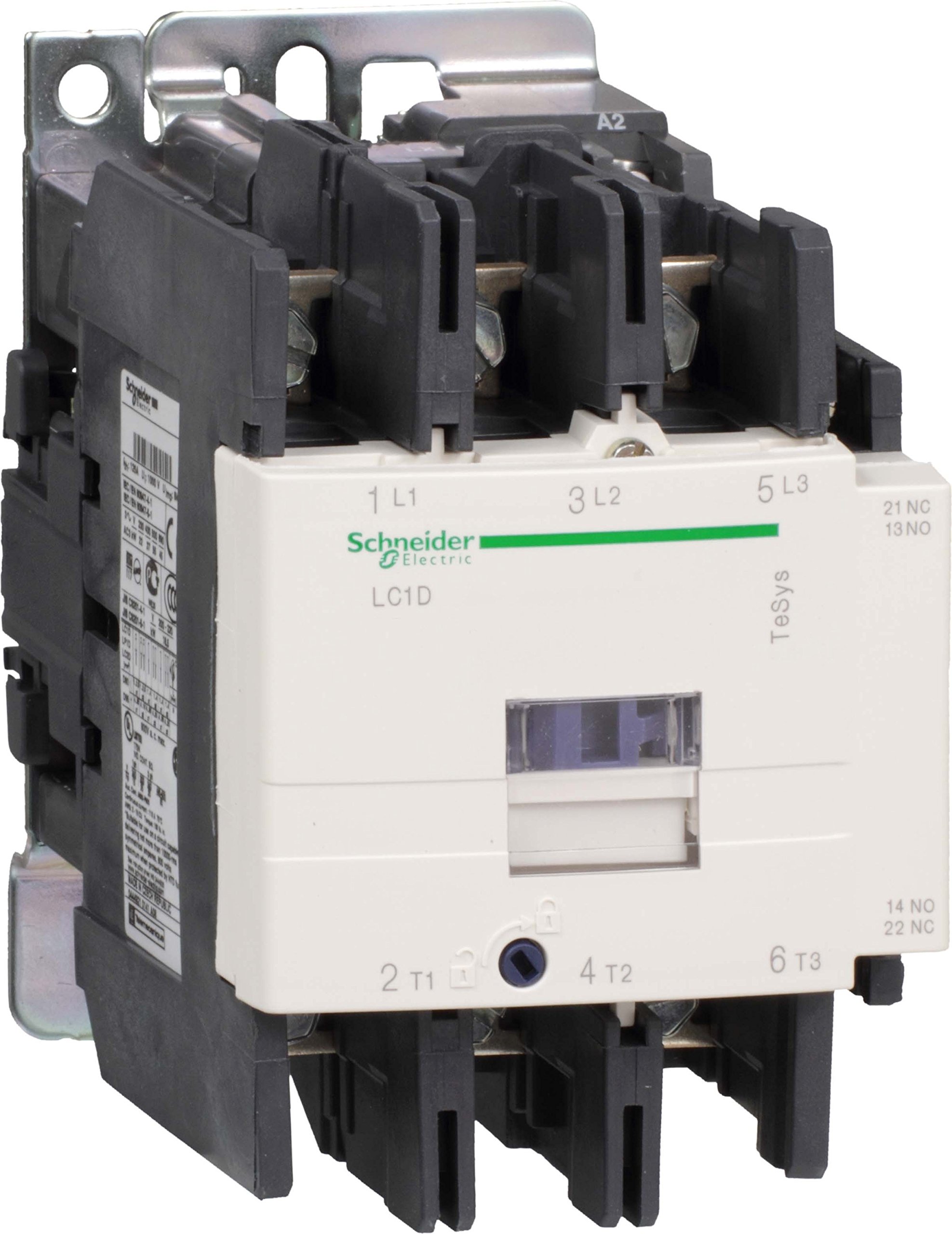 Schneider Electric LC1D95F7 TeSys D Conector, 3P, 3NA, AC-3, <= 440V 95A-110V CA, 50/60 Hz Bobina, 127mm x 85mm x 130mm