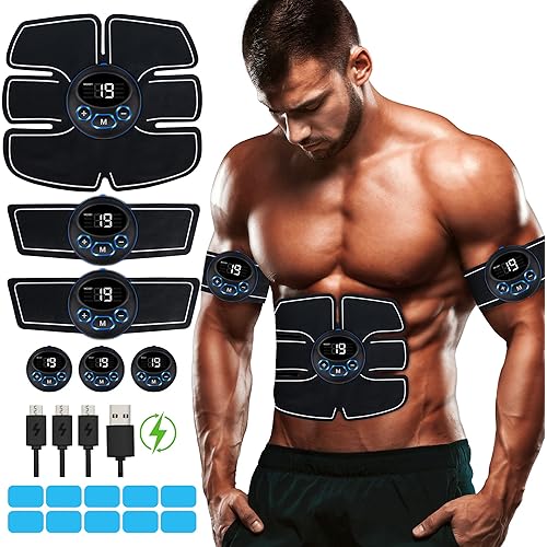 Abdominal Toning: Enhance Your Fitness Regimen, Powerful for Effective Muscle Building and Toning for Weight Loss at Home and Office, Portable Workout Equipment for Men and Women - Black