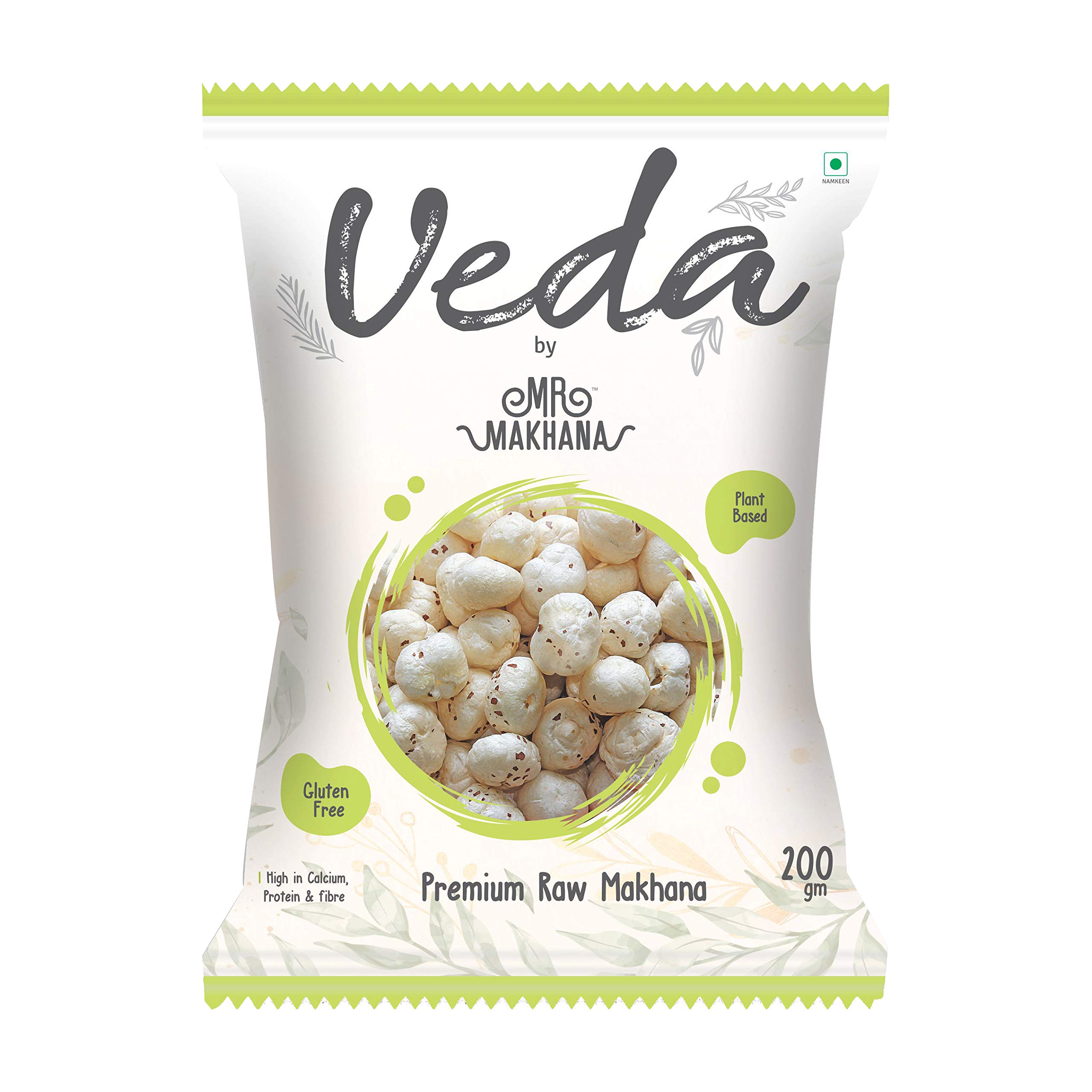 Mr. Makhana Veda Premium Plain & Raw Phool Makhana & Foxnuts : Plant Based, Gluten Free, High in Calcium, Protein & Fiber (200 Gms, 1) (B08GPZ8KK9) Amazon Price History, Amazon Price Tracker