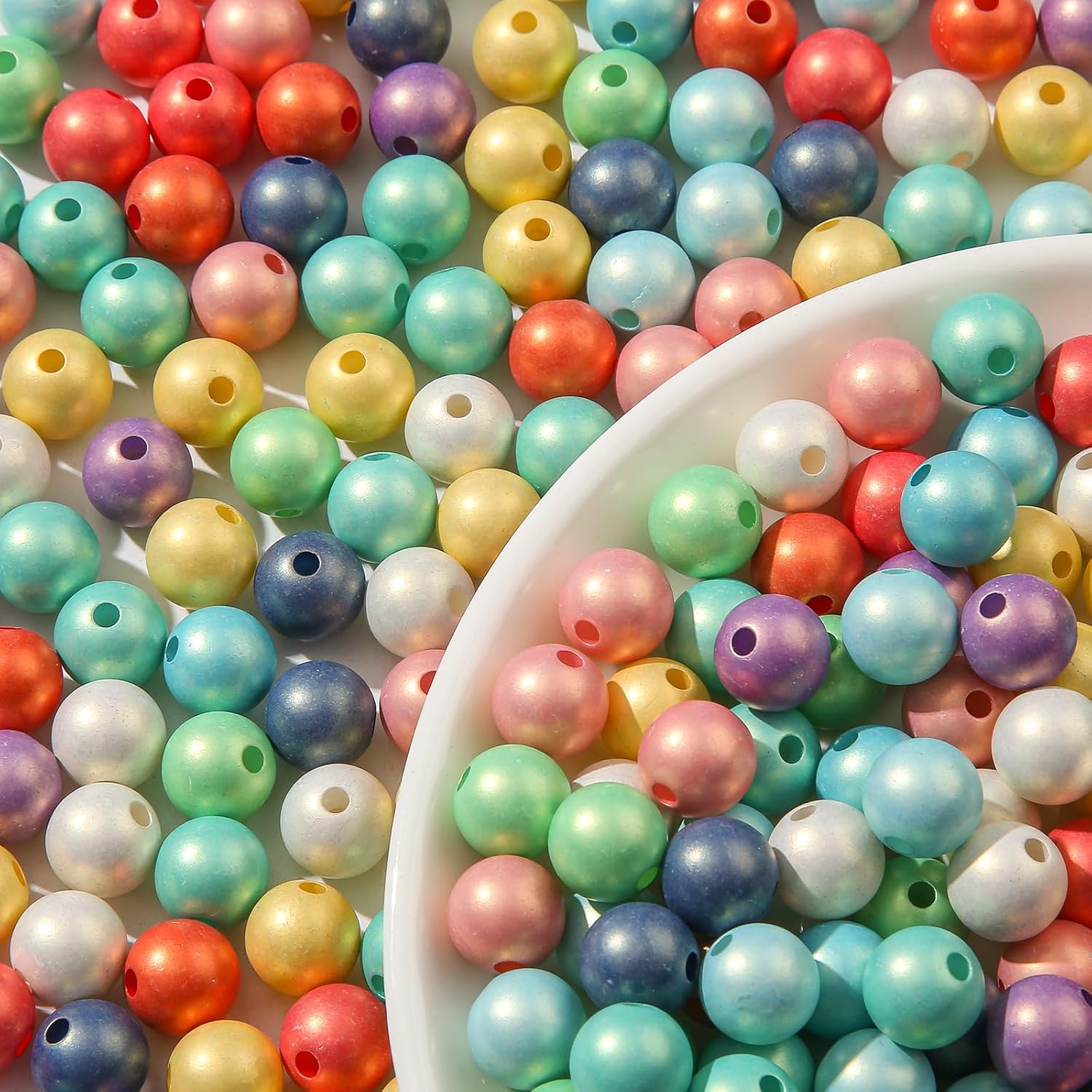 12mm Acrylic Beads 250pcs ab Color Bead Assorted Colors Round Bubble Beads for DIY Craft Jewelry Necklace Making (Macaron Color) - Image 4