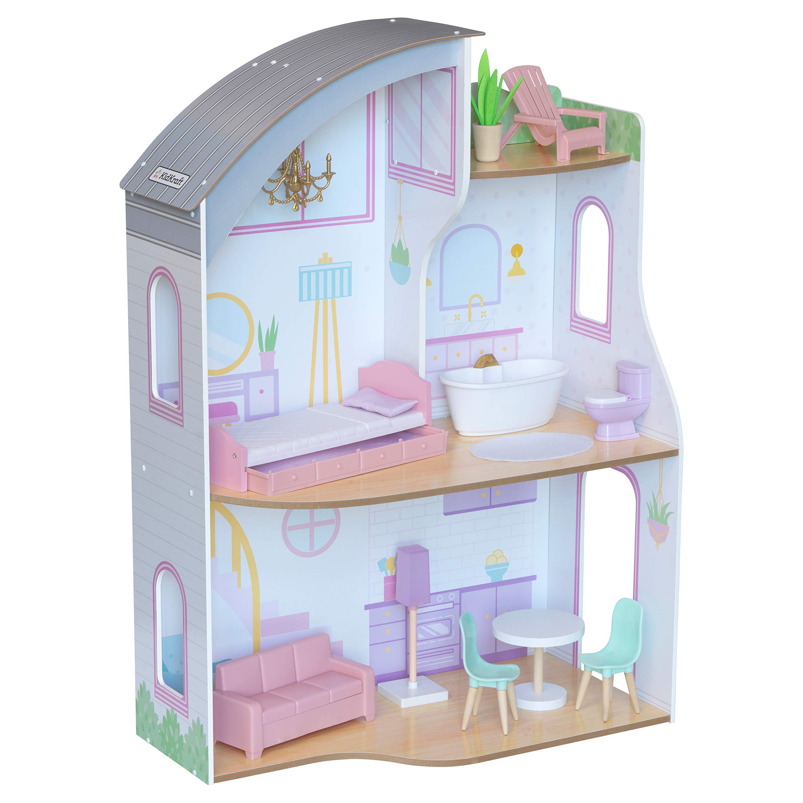 Buy KidKraft 10237 Elise Dollhouse with Furniture and Accessories