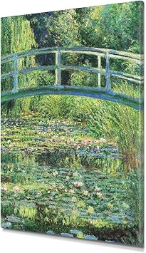 DECORARTS Claude Monet Canvas Wall Art, Japanese Bridge, 24x20 | Monet Water Lilies for Bedroom, Bathroom & Home Office Decor, Gallery Wrapped Canvas, Housewarming Gift, Ready to Hang