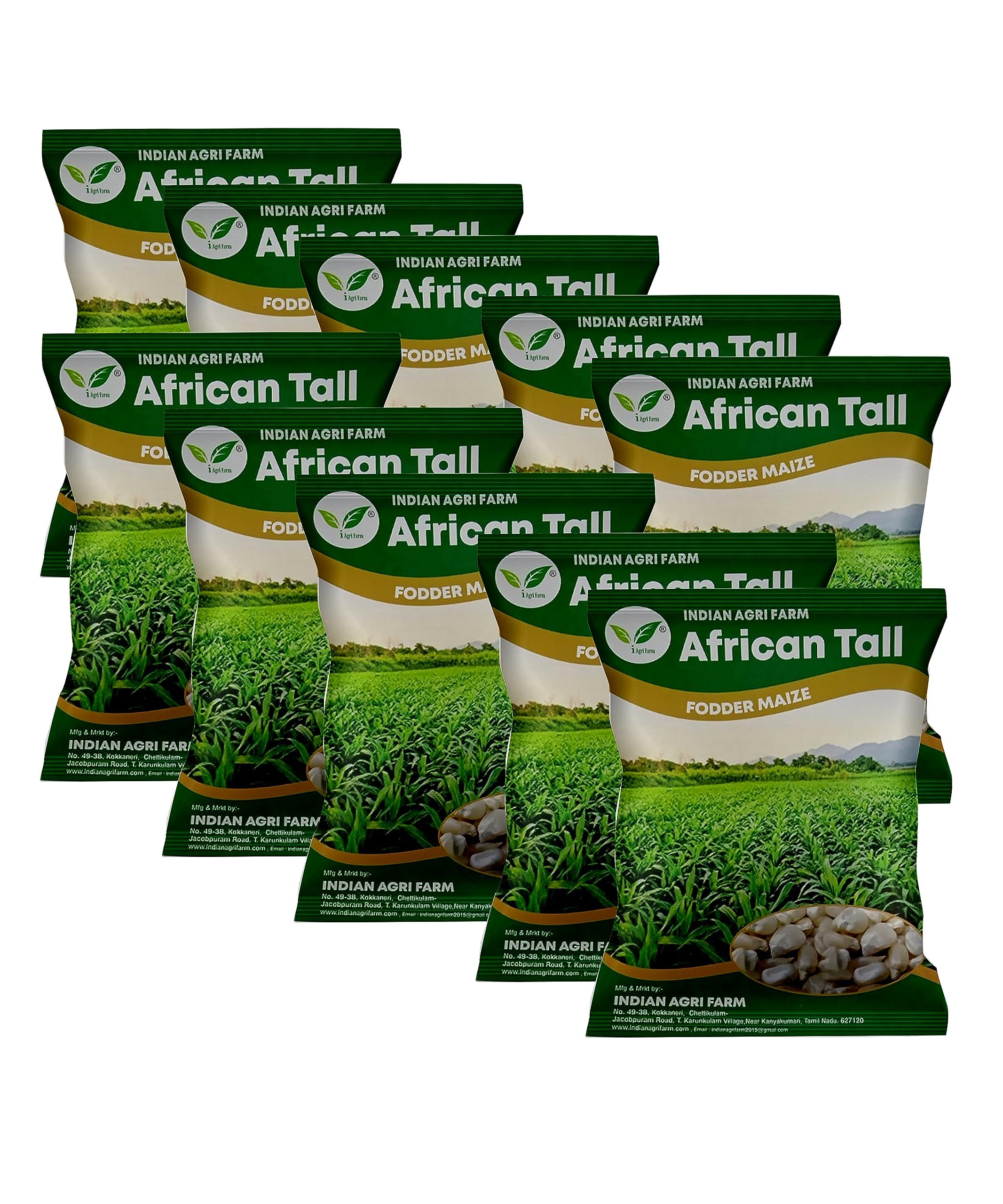 Iagrifarm African Tall Fodder Maize/Makka (Zea Mays) - 10 Kg for Fodder Cultivation (B0C3756R7K) Amazon Price History, Amazon Price Tracker