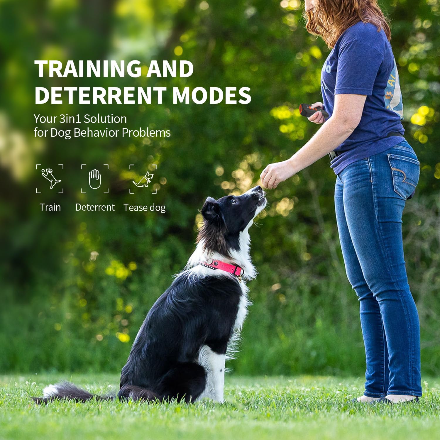 Dog Bark Deterrent Device-Ultrasonic Anti-Barking Devices, Up to 30FT Long Range &Rechargeable Bark Control-Safe for Dogs Training-Indoor & Outdoor,Alternative to Collars and Bark Collars (black) 1