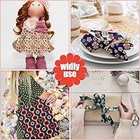 Vista 6 de Newwiee 12 piezas de tela de algodón floral retro vintage de 18 x 22 pulgadas, paquetes de tela con patrón de flores, material grueso para costura