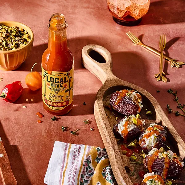 Local Hive Habanero Honey Hot Sauce – 6oz, Sweet & Spicy, Natural Raw Honey with Habanero Pepper for Dipping, Drizzling, Grilling, Tacos, BBQ, and Cooking 4