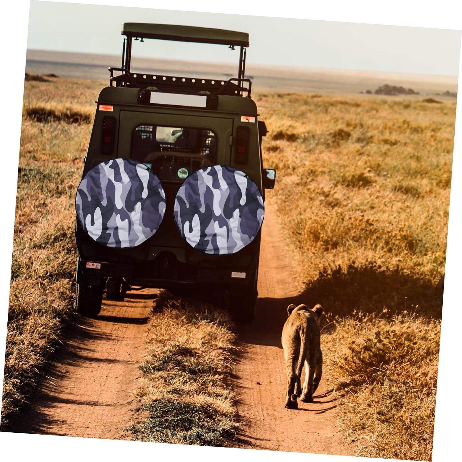 Camouflage Spare Tire Cover 70cm Polyester Weather-Resistant Protection