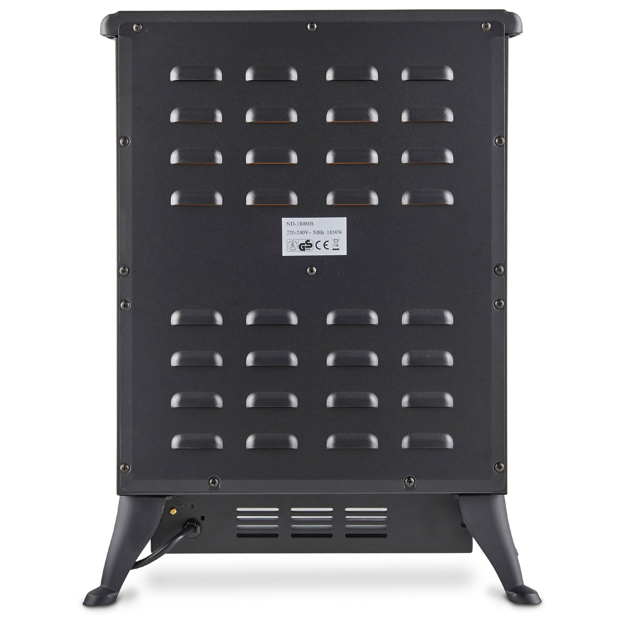 VonHaus Electric Stove Heater 1850W Freestanding Fireplace with Wood