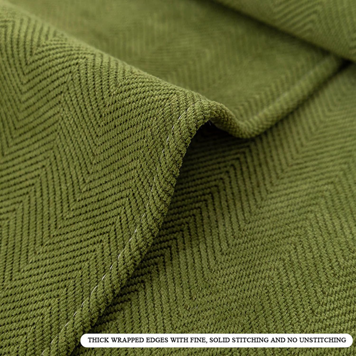 コーナースリップカバー ヘリンボーン ノンスリップソファカバー 厚手 テクスチャード家具プロテクター ユニバーサルソファクッションカ