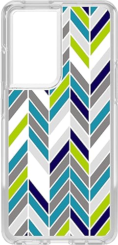 DistinctInk Clear Shockproof Hybrid Case for Samsung Galaxy S21 Ultra (6.8" Screen) - TPU Bumper, Acrylic Back, Tempered Glass Screen Protector -
