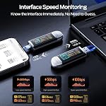 MOVE SPEED 128GB USB Driver avec l'affichage intelligent 1090MB/s USB 3.2 Gen2 et du type C SSD Mémoire Stick pour ProRes 4K Vidéo iPhone 17/16/15, Téléphone Android, Windows, Mac, Comprimé