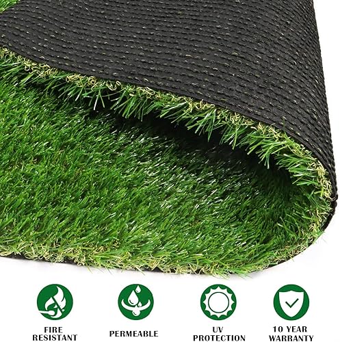 Miniatura 4 de ZGR HOME&GARDEN césped artificial de primera calidad, césped realista, césped sintético, césped grueso para mascotas, para interiores y exteriores,