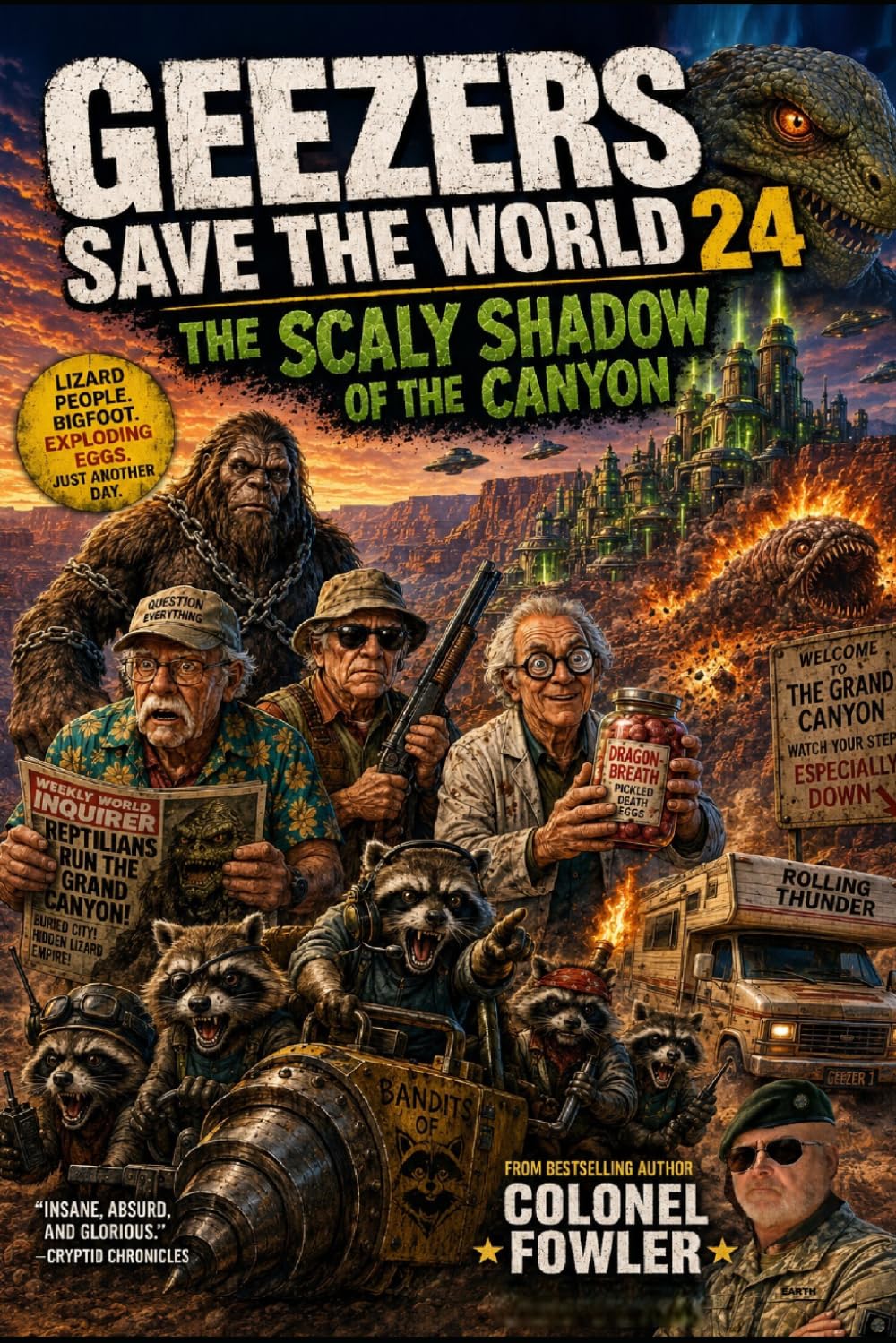 Geezers Save the World 24: The Scaly Shadow of the Canyon