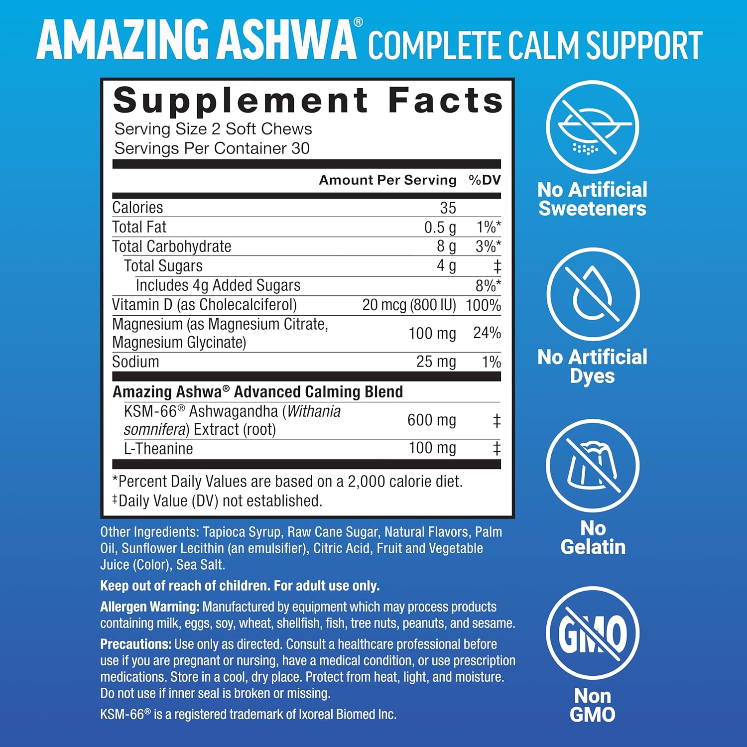 Force Factor Better Turmeric Maximum Joint Support, 1075mg Curcumin Amazing Ashwa Complete Calm Support with KSM-66 Ashwagandha, 120 Soft Chews