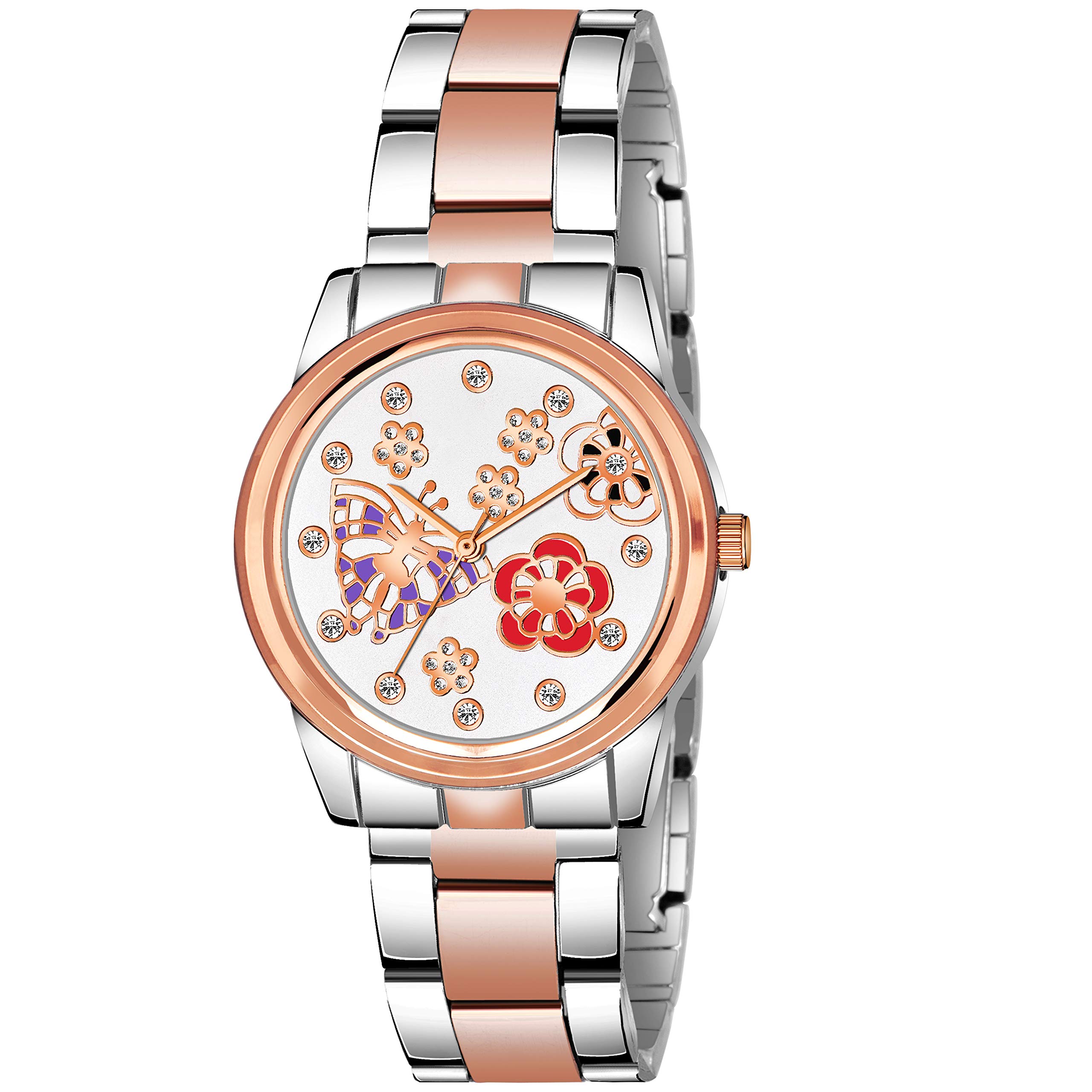 Sooms Dual Tone Fancy Design Dial Analog Watch for Girls (Color 2) (B08RZ3VLHY) Amazon Price History, Amazon Price Tracker