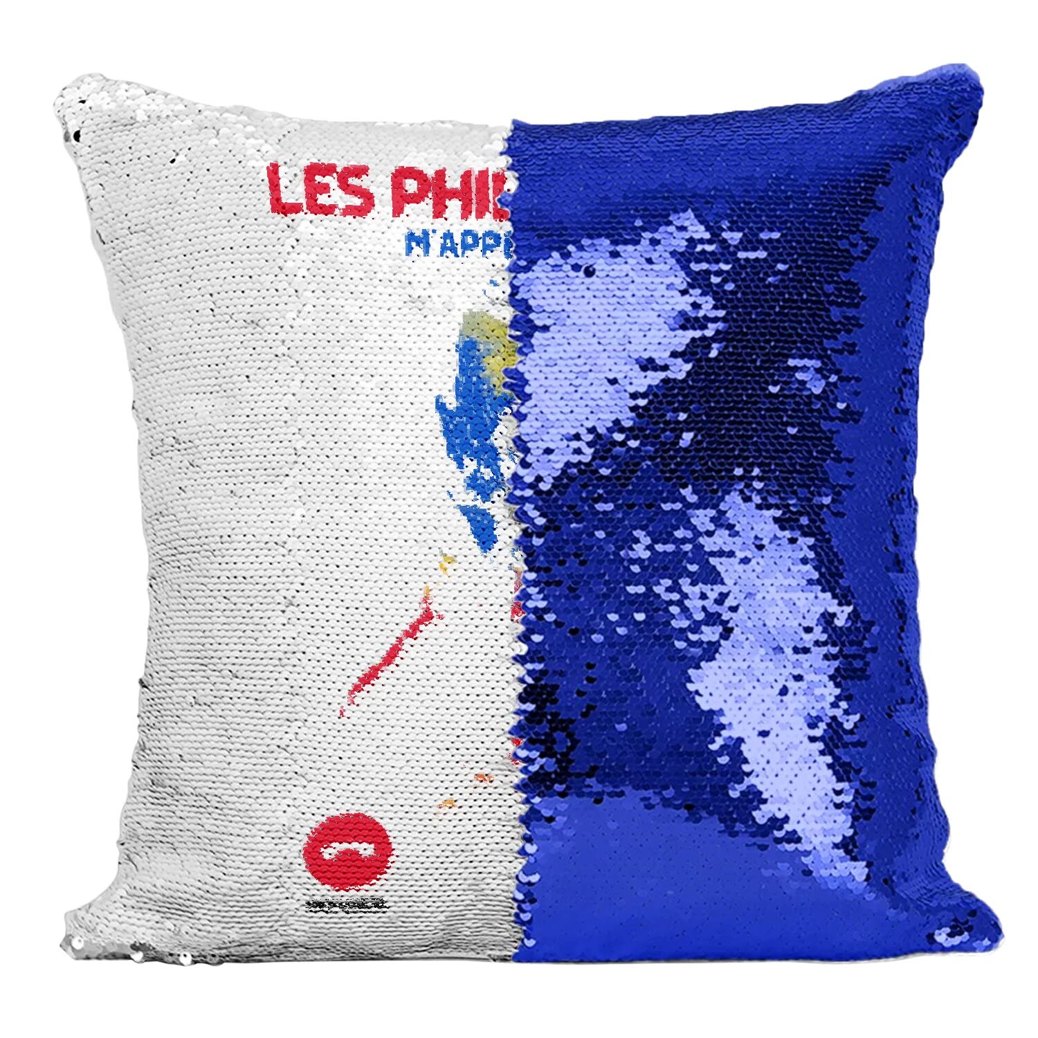 Coussin Paillettes Les Philippines m'appellent pour salon et chambre