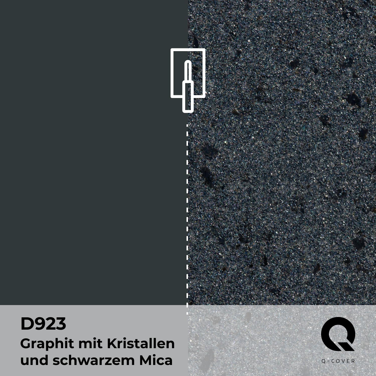 Quarzgrund für Dekorativer Putz mit Mica Graphit D923 7,5KG | Acrylatdispersion Grundiermittel Innen & Außen für Wände und Decken Grundierung Schutz Mosaikputz ca. 0,3-0,4 KG/m2