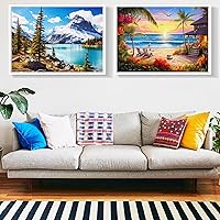 Vista 7 de 2 Pack Puzzles for Adults 1000 Pieces-Hawaii Beach & Moraine Lake Difficult Jigsaw Puzzles for Adults,Hard Jigsaw Puzzle Decorations DIY Leisure