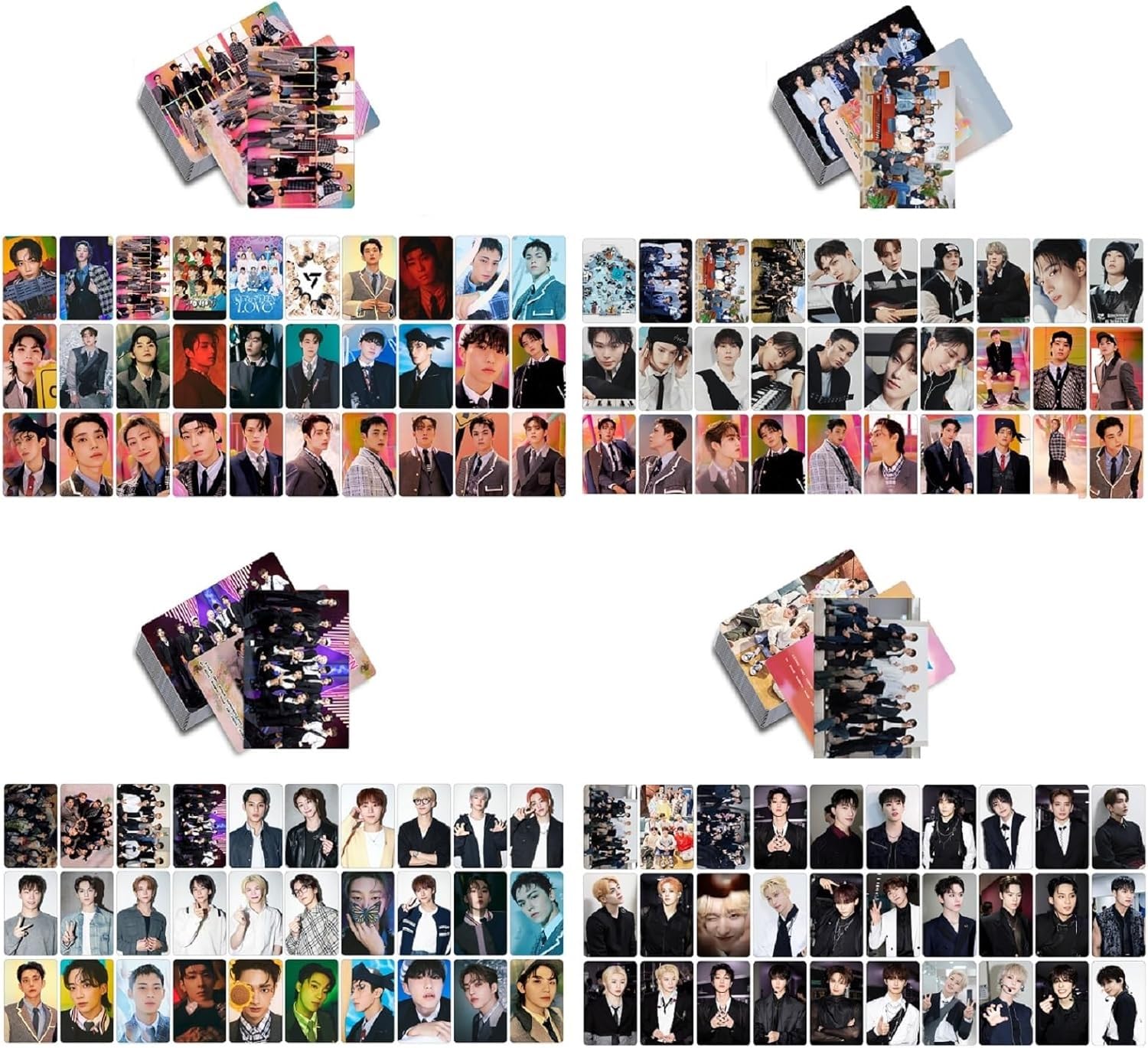 MeiYiYou Photocards,4Pack/120Pcs Albums Lomo Cards for Greeting Collection(Pink)