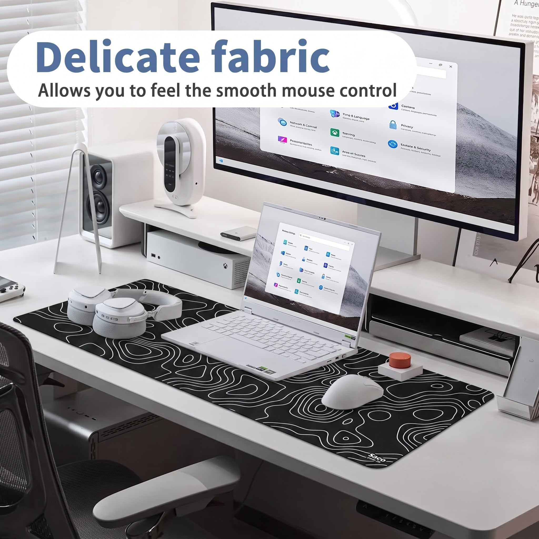 Saco XXL Gaming Mouse Pad - Large Desk Mat -5 Saco XXL Gaming Mouse Pad - Large Desk Mat -5