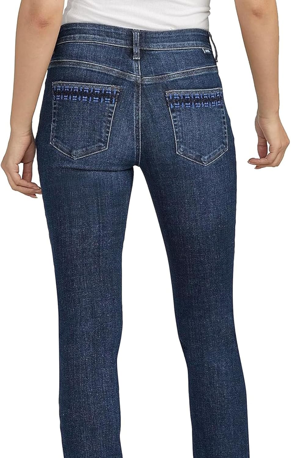 JAG Jeans Women's Ruby Mid Rise Straight Leg Jeans, Night Owl, 8 Short - Image 3