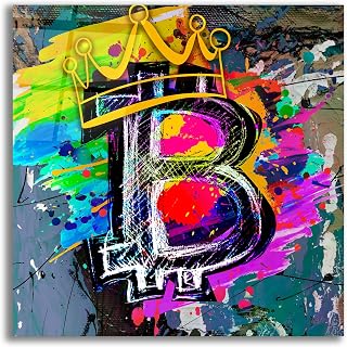 Epic Art 'Bitcoin Crypto King' by Epic Portfolio Acrylic Glass Wall Art, 12"x12"