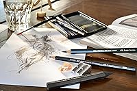 Vista 3 de Faber-Castell 5 Piece Quality Castell 9000 Jumbo Graphite Pencils Blister Card Set, Including HB, 2B, 4B, 6B and 8B (119397)