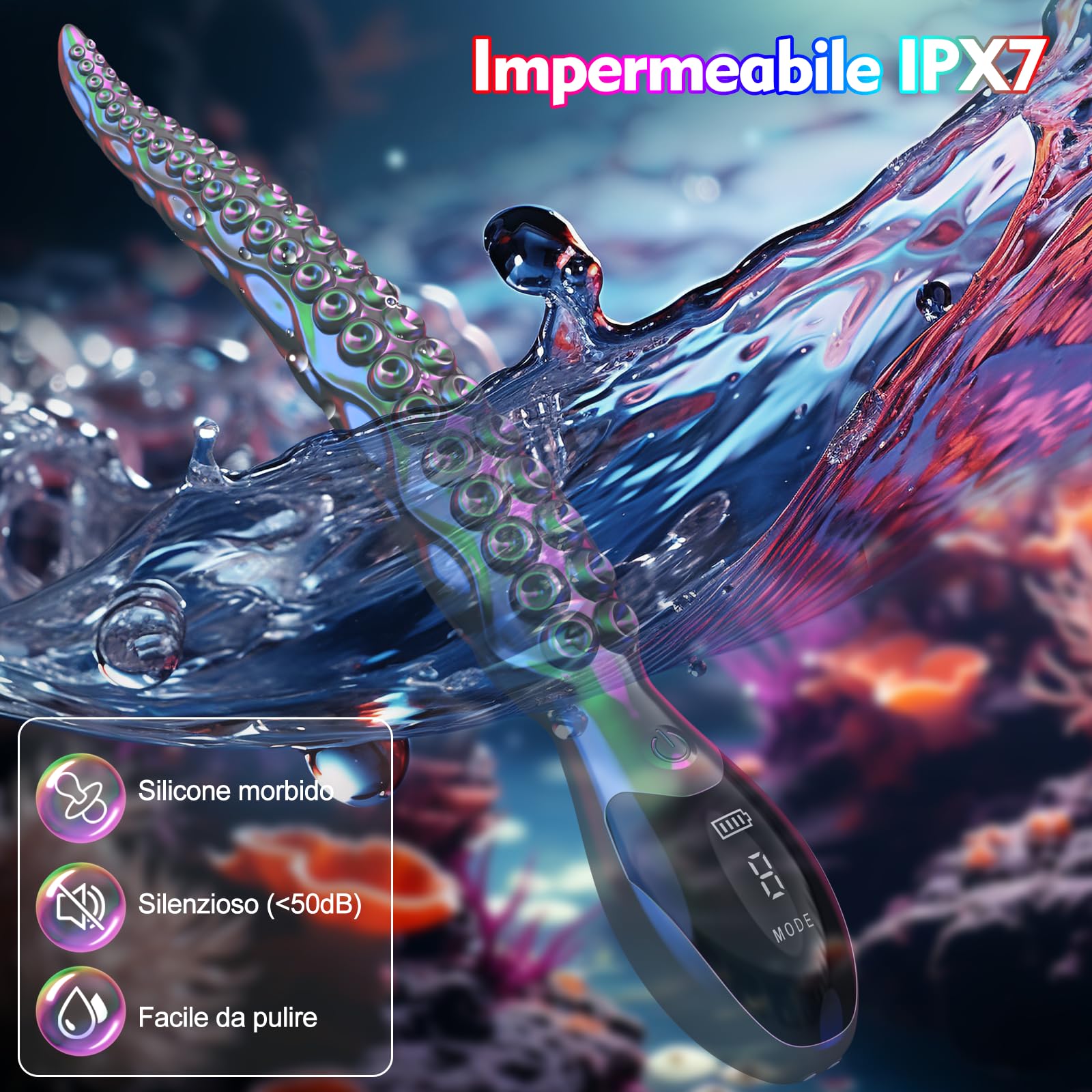 Sex Toys Vibratoreper Donna Dildo Vibratore - Vibratoreper Donna Punto G Squirting con 9 Vibrazioni &Display a LED,Vibratore per Donna per Stimolatore Anale & Punto G,Dildo Plug Anale da Uomo Prostata