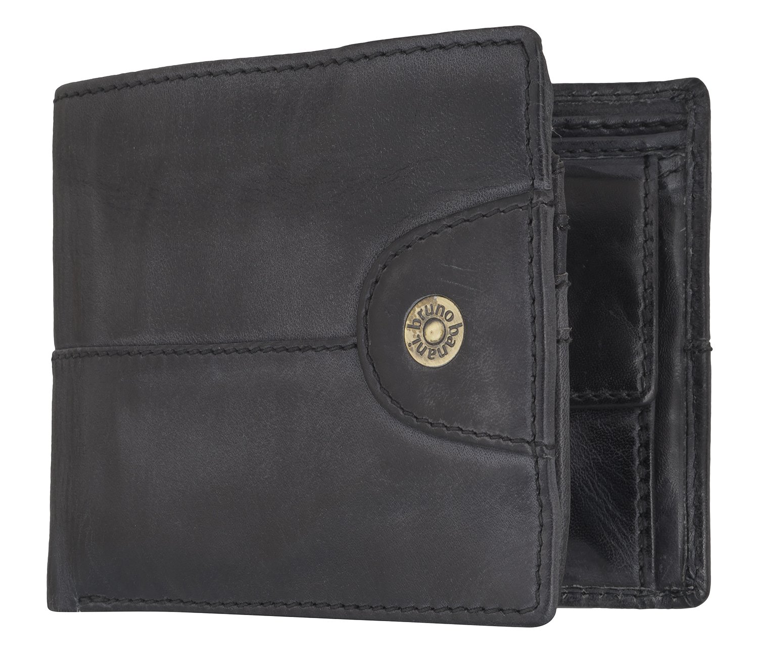 Portefeuille bruno banani Williamsburg de qualité supérieure en noir élégant
