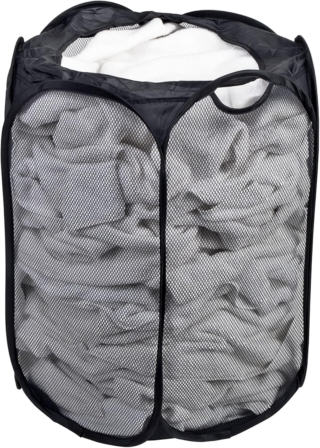 Mainstay's Hexagon PopUp HamperRick Black 3 Loads Home