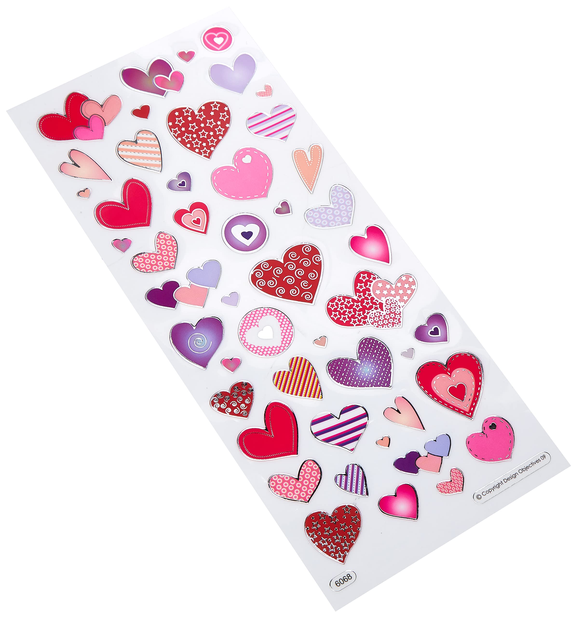 Craft Planet Love Hearts Aufkleber – Bunte Sticker Für Basteln, Karten & Scrapbooking