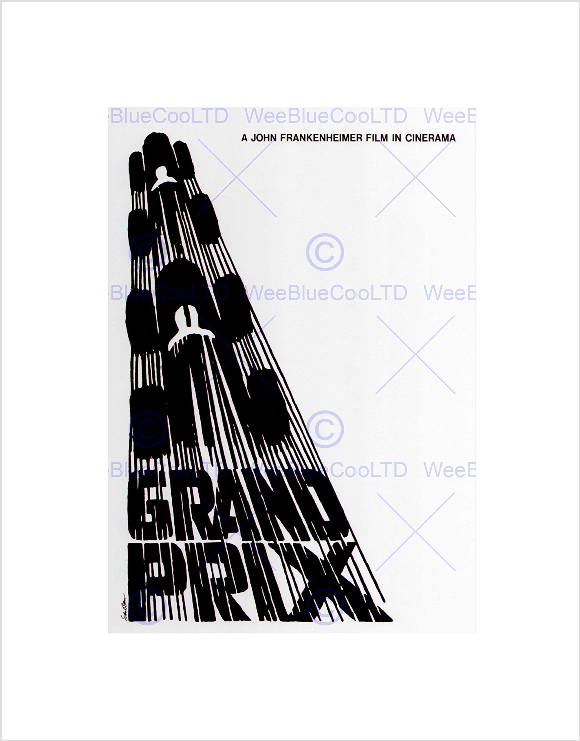 Wee Blue Coo Advert Cultural Movie Film Grand Prix James Garner USA Wall Art Print