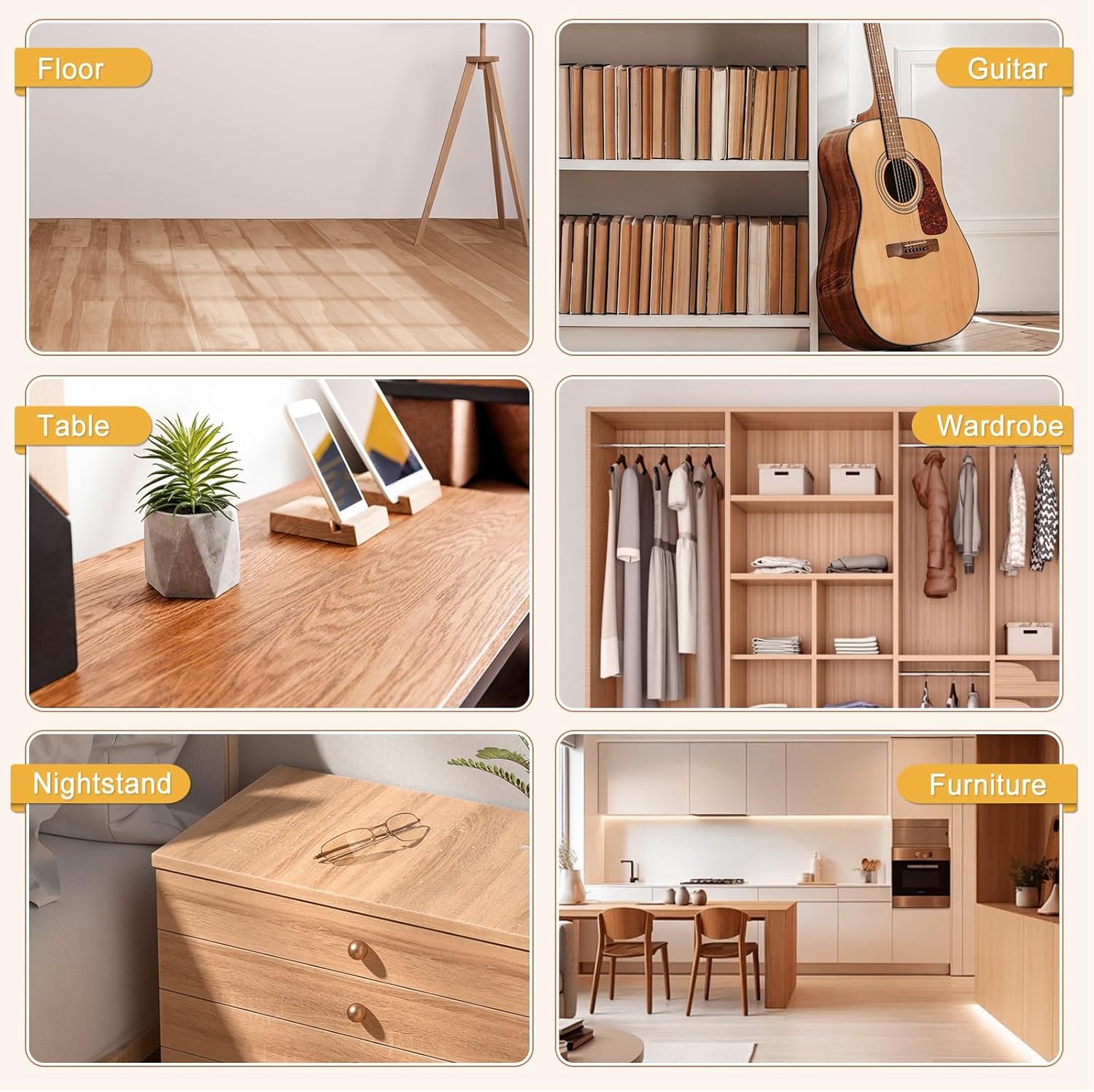 Wood Filler Putty, Black Wood Putty Filler Paintable, Stainable, Sandable, 7 Ounce Furniture Repair Kit, Quickly Repair Holes, Cracks, Chips and Scorched Areas of Wooden Furniture Floor, Easy to Use