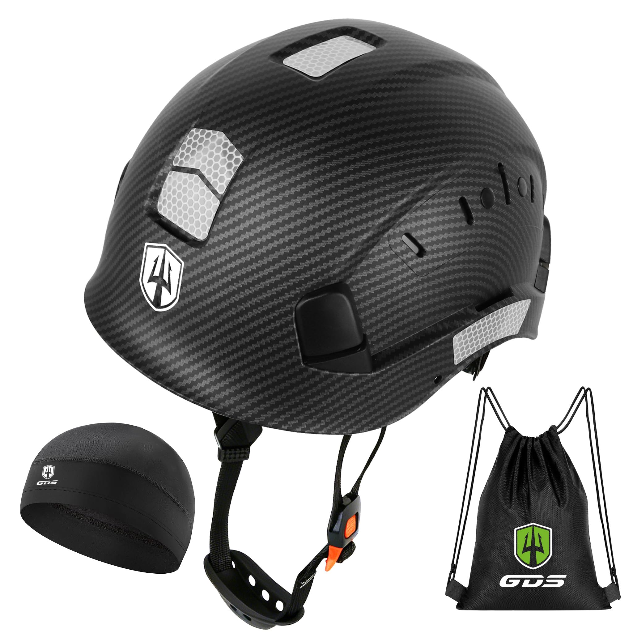 GREEN DEVIL Mervex Vent - Casco de seguridad EN 397 | ABS con suspensión de 6 puntos | Ventilado | ajuste con una sola mano 53-63 cm | para construcción e industria