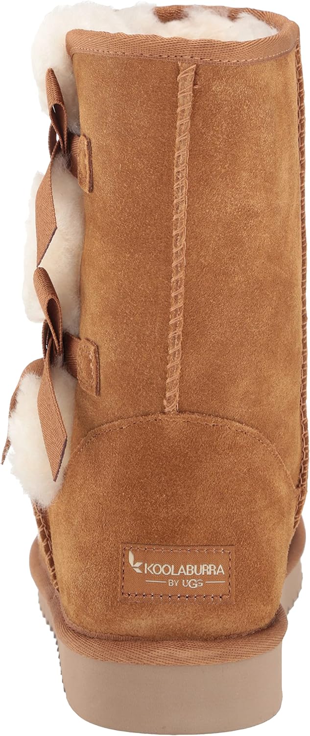 Koolaburra by UGG Women's Victoria Short Fashion Boot 9 Chestnut