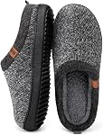 MERRIMAC Slip-on Slippers Comfy Mémoire Mousse Non-dérapant Intérieur Maison Chaussures pour homme