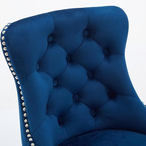 Miniatura 6 de Taburetes de bar giratorios modernos con anillo de metal, reposapiés resistente y respaldo grande para isla de cocina, bistró, bar en casa, juego de